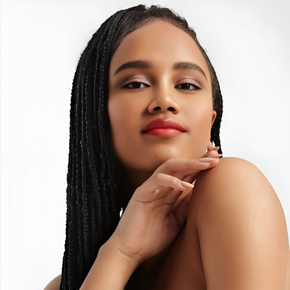 Professional hair braiding at Holla’s Hair & Beauty salon in Brentford